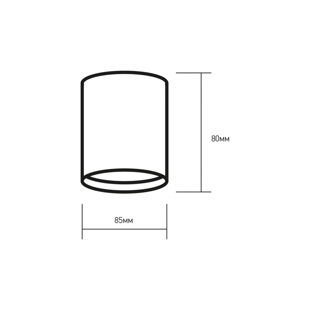 Светильник точечный Eurolamp LumiTube GX53 золото LH-GX53(golden)C