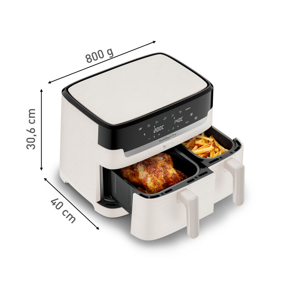 Мультипечь Tefal Dual Easy Fry EY901AE0