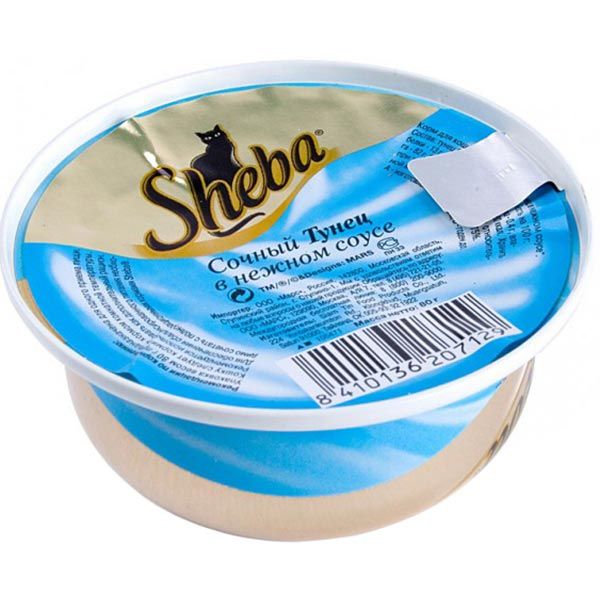 Корм Sheba тунец в нежном соусе 80 г
