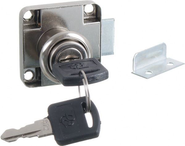 Замок меблевий врізний KL-138А-22 хром DC 40401138