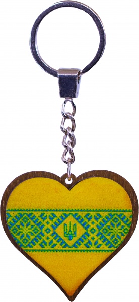 Брелок Серце 5,3x7,5 см В-22011