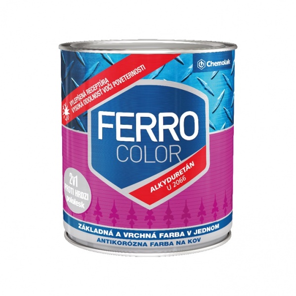 Ґрунт-емаль Chemolak FERRO COLOR білий напівмат 0,7л