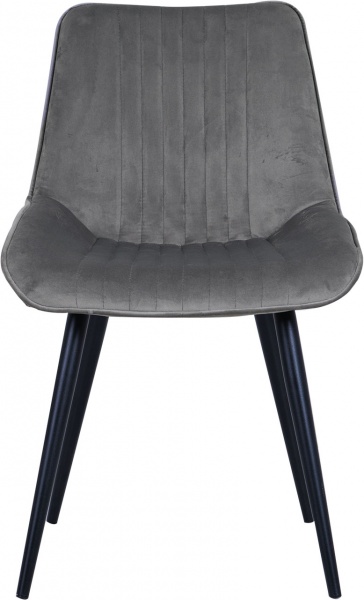 Стілець обідній Nowy Styl NICOLE III HN BLACK (BOX-2) (CH) PUMA-03 сірий / чорний