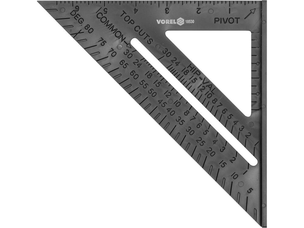 Угольник Vorel 180 мм 18530