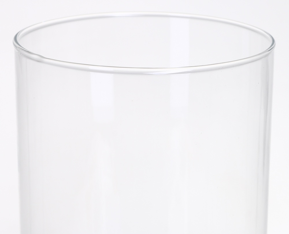 Ваза на ножке Цилиндр d12 25 см прозрачная 20110.3