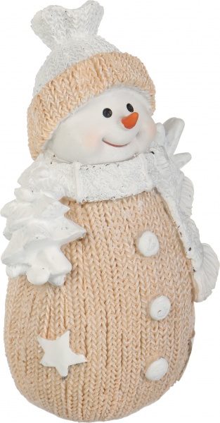 Декорація новорічна Сувенір Сніговик 10х15 см ZY201502 