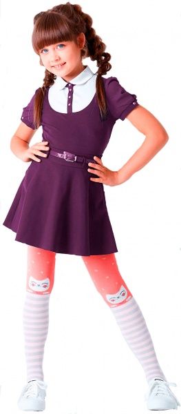 Колготки детские Giulia D010 LITTLE KIDS red р.98-104 красный 