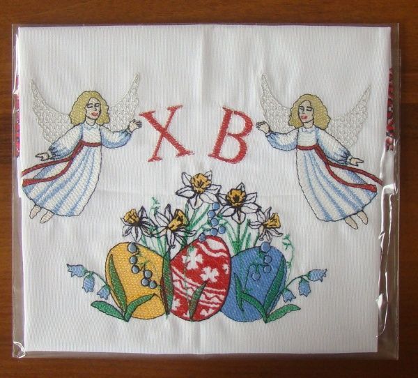 Серветка Едельвіка пасхальна 443-19/00 42x42 см червоний 