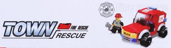 Конструктор Shantou Fire Series Авто 2 C1180111/2