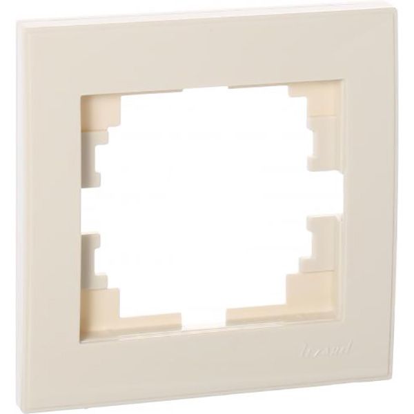 Рамка одноместная Lezard Rain горизонтальная крем 703-0303-146