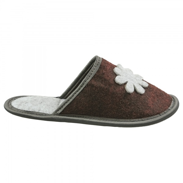 Капці домашні FX shoes з фетру р. 40-41 бордовий арт.2003 