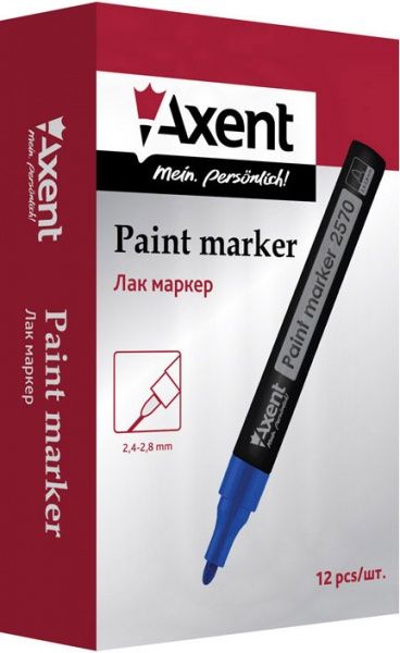 Маркер Axent Paint 2,4-2,8 мм 2570-02-a синий 