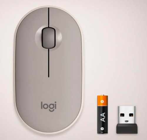 Мышка Logitech Pebble M350 Wireless Mouse sand (L910-006751) 