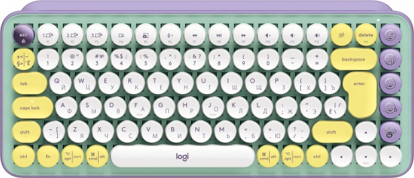 Клавіатура Logitech POP Keys Wireless Mechanical Keyboard With Emoji Keys (L920-010736) daydream mint 