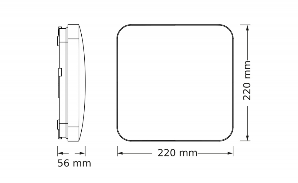 Світильник світлодіодний Osram 12 Вт 4000 K CEILING SQUARE IP20