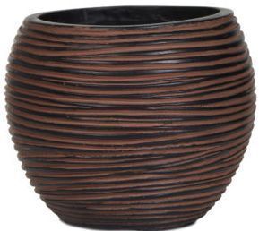 Кашпо керамическое Capi Row 17x14 cм круглый 2л слоновая кость (060724) 