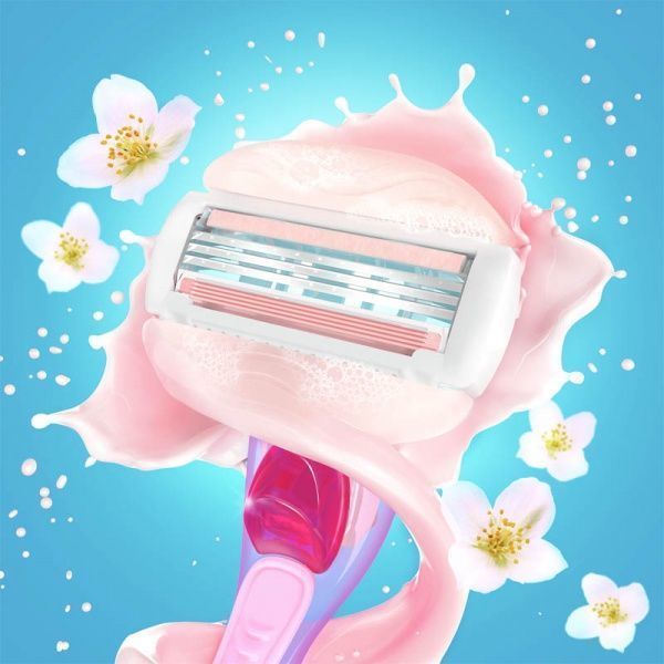 Набір подарунковий для жінок Gillette Comfortglide Spa Breeze + 3 касети + дорожній футляр + кріплення