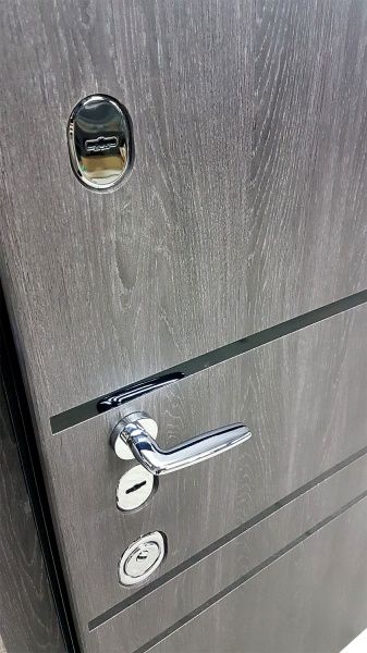 Двері вхідні Булат Сек'юриті 517 дуб немо карбон 2050x950мм ліві