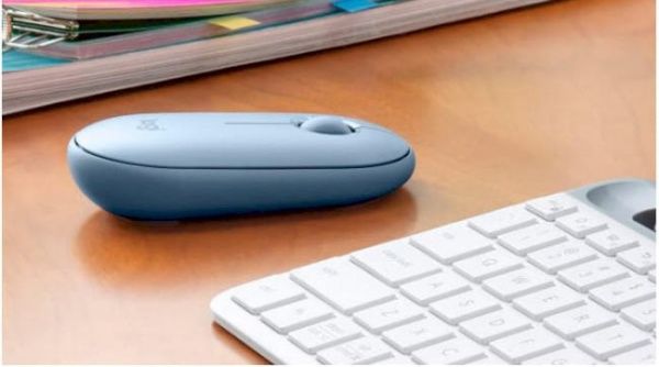 Мышка Logitech Pebble M350 Blue grey (L910-005719)