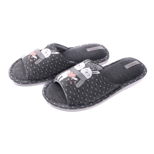 Тапки домашние Twins HS-VL с наклейкой р.36/37 серый 