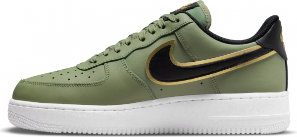 Кроссовки Nike Nike Air Force 1 '07 LV8 DA8481-300 р.US 9 черно-зелено-белый