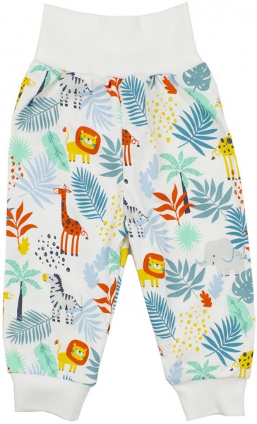 Штанці Bambinelli Звірятка р.68 білий із малюнком 