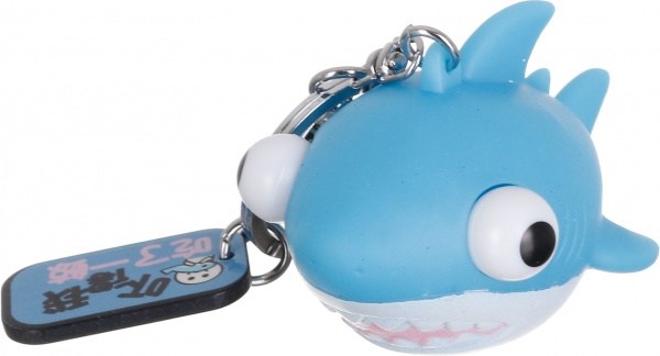 Брелок для рюкзаков антистресс Акула голубая