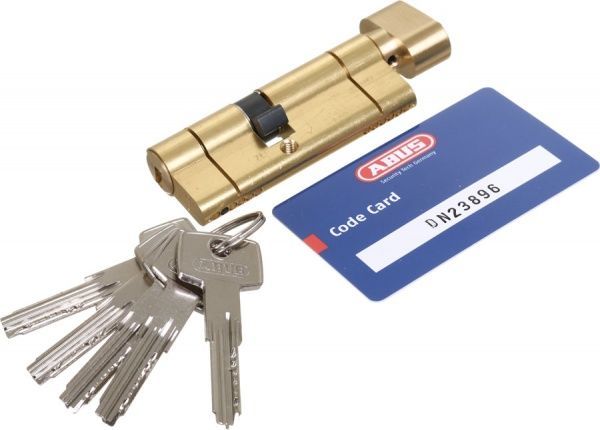 Цилиндр Abus KD6PS 35x45 ключ-вороток 80 мм матовая латунь