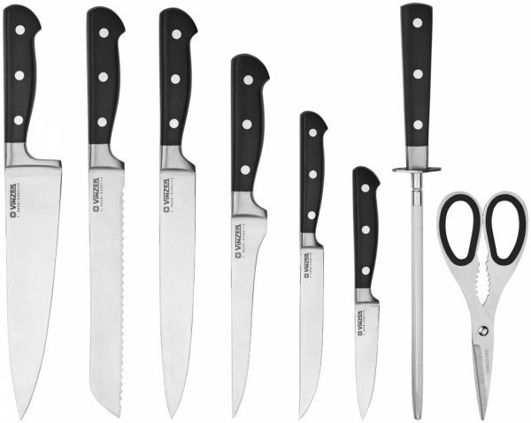 Набір ножів у колоді Master 9 предметів 89111 Vinzer
