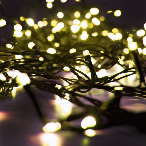 Электрогирлянда линейная SHLigts Нить (ILD200C-GWW) встроенный светодиод (LED) 200 ламп 20 м 