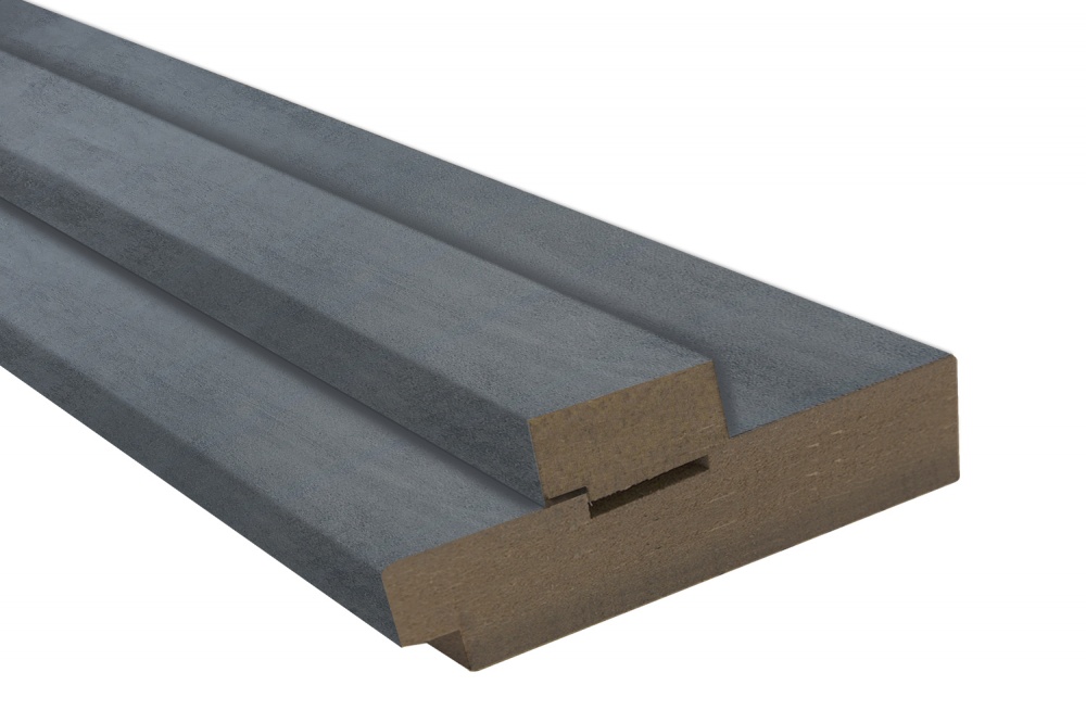 Дверная коробка ОМиС под добор 2070х80 мм цемент темный