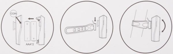 Фонарь велосипедный задний MaxxPro BRHL01-Bk