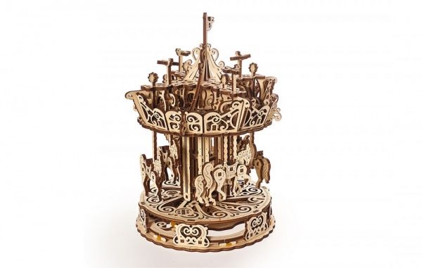 Деревянный 3D-конструктор UGEARS Карусель