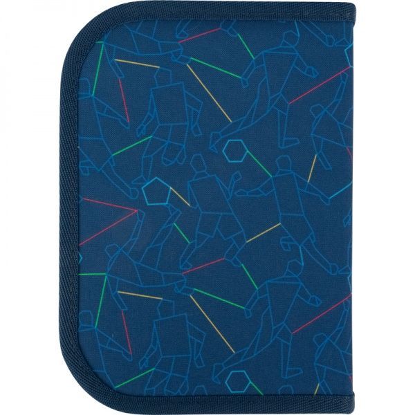 Пенал шкільний 622 Kick a Goal 49678 KITE темно-синій