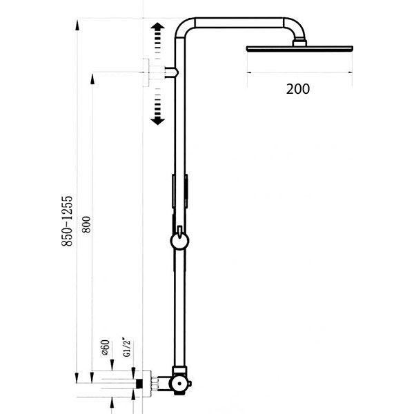 Смеситель для душа Mixxen MXHS0400