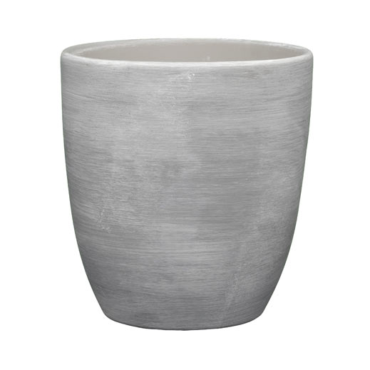 Горщик керамічний Santino Nova-3 круглий 4,4 л сірий (DP-16-20-R-22-24) 