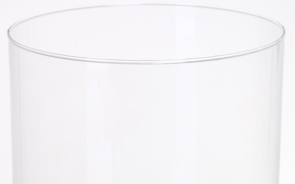 Ваза на ножке Цилиндр d15 25 см прозрачная 20110.4