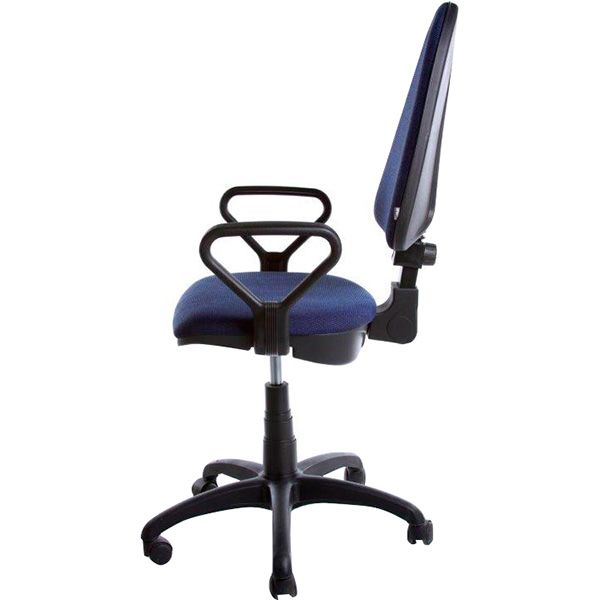 Крісло офісне AMF Престиж Люкс А-23 синьо-чорне