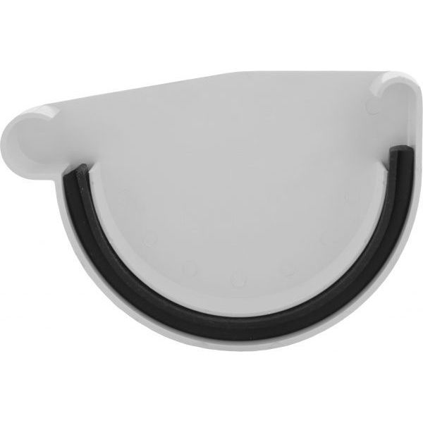 Заглушка желоба левая PROFiL 130 мм белый 