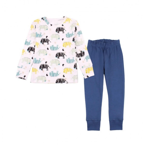 Піжама дитяча для хлопчиків Фламінго р.116 молочний/синій 256-217 