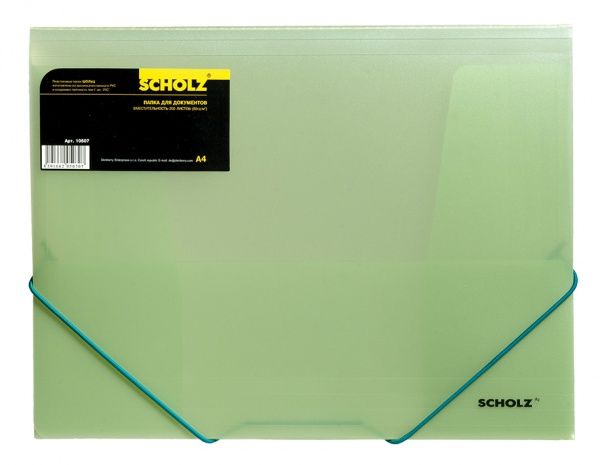 Папка на резинці А4 550 мкн колір в асортименті 10507 SCHOLZ