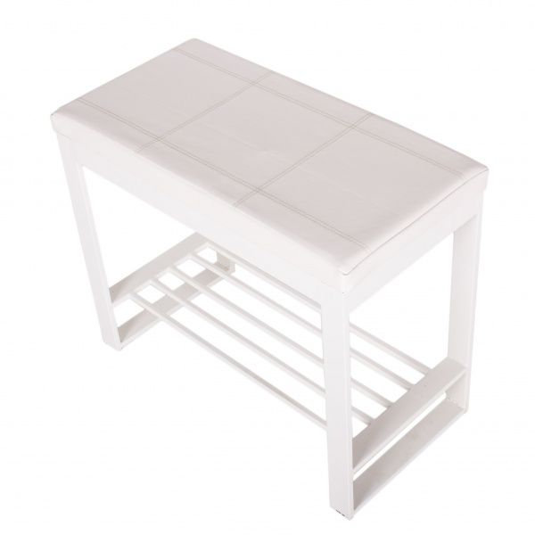 Банкетка Метал Арт Пегас 300x700x450 мм / белый 