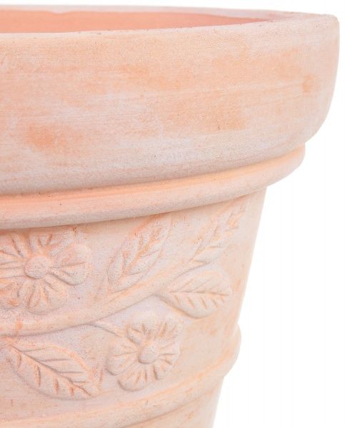 Кашпо Viet Thanh Ceramic флора 29х22 см VT.10200-3 круглый терракотовый 