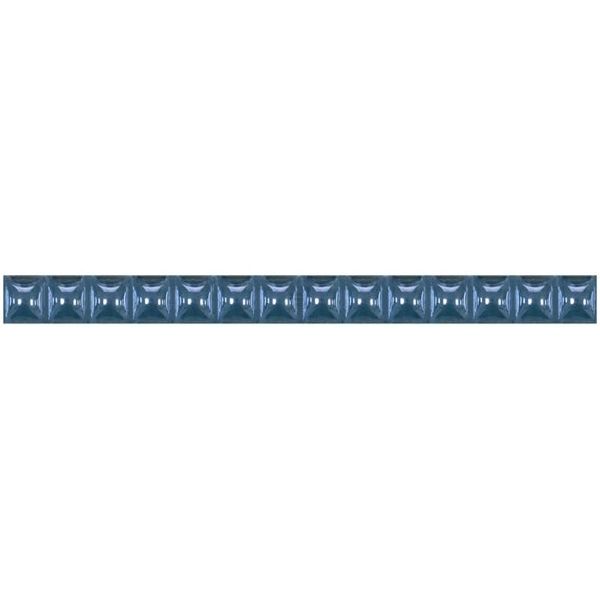 Бордюр агат стік синій люстрований Grandkerama 1,3х20 см