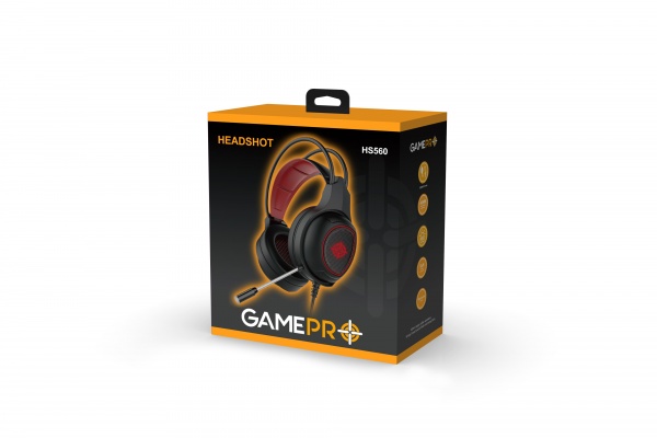Гарнітура GamePro Headshot black/red (HS560) 