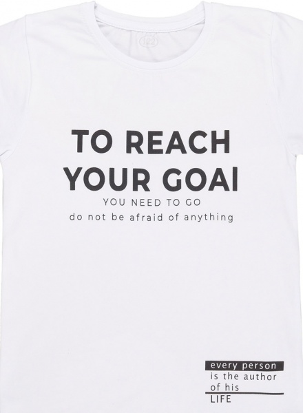 Футболка унисекс Фламинго 864-417 р.146 белый 