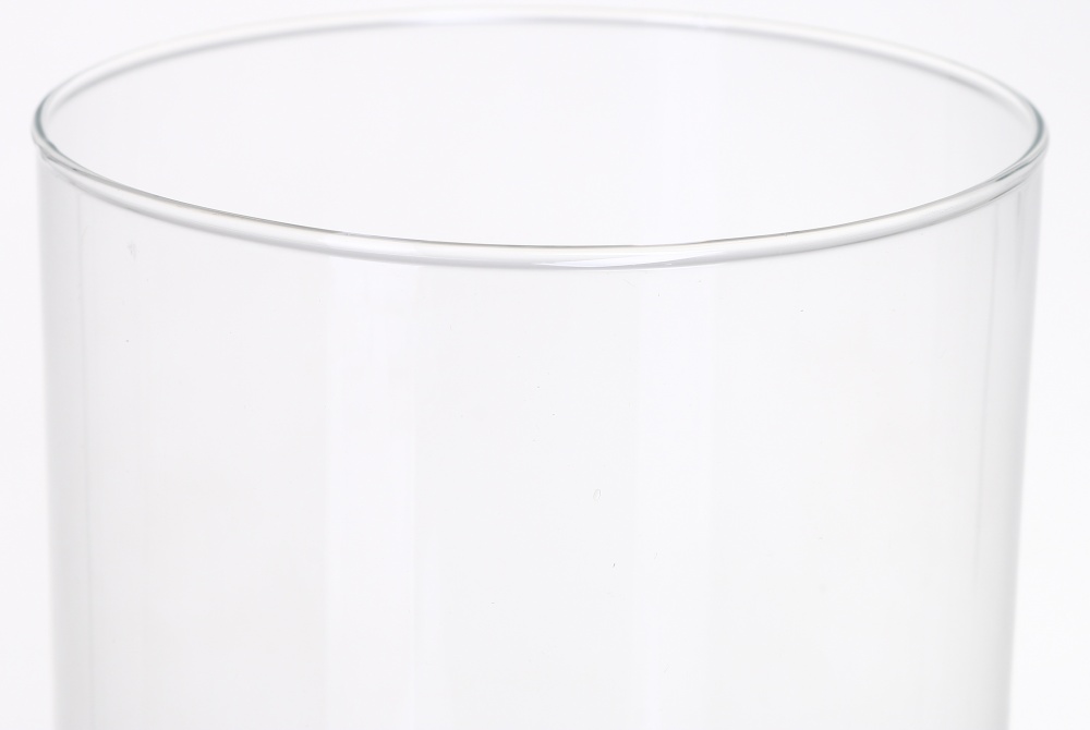 Ваза на ніжці Циліндр d12 25 см прозора 20110.1