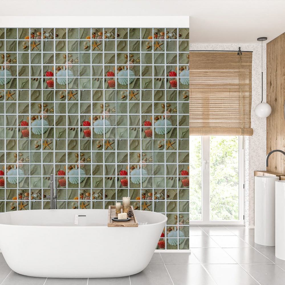 3D-панель с ПВХ Sticker Wall мозаика 960х480х4 мм (1789)