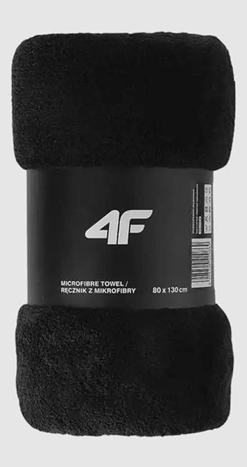 Полотенце пляжное 4FWSS25ATOWU051-33S 80x130 см черный 4F — фото 1