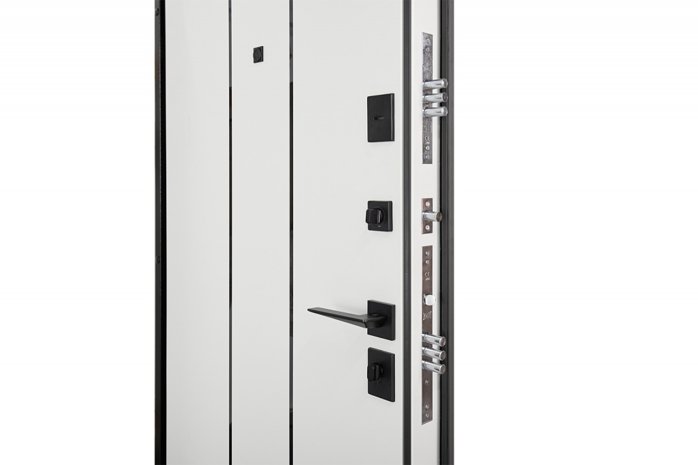 Дверь входная Abwehr КС (571+586) 086L (КВЦ)+(ОлС) кварцит / олово супермат 2050х860 мм левая